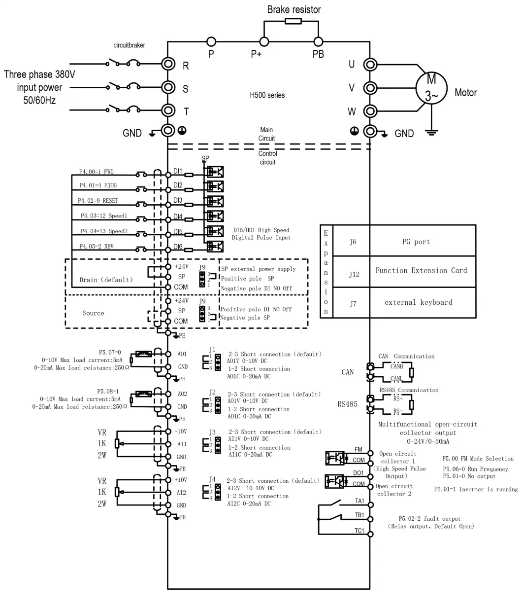 Replace Dorna 11kw Similar Delta/ABB/Invt AC Drive H500 Series 380V 50-60Hz VFD Frequency Inverter/Power Supply/Converter